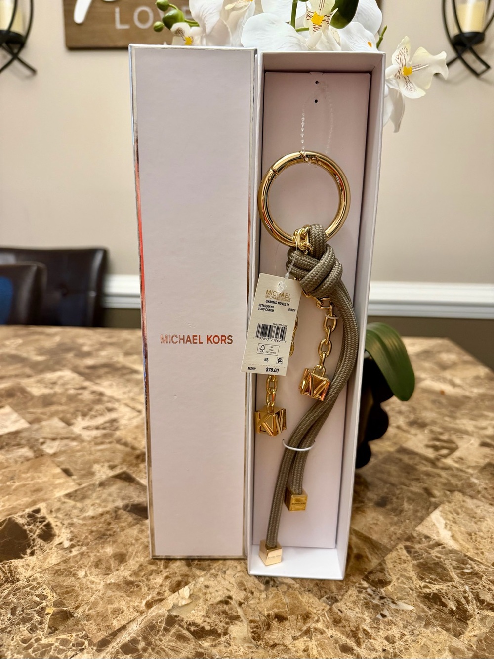 NWT Michael Kors Novelty Cord Charm